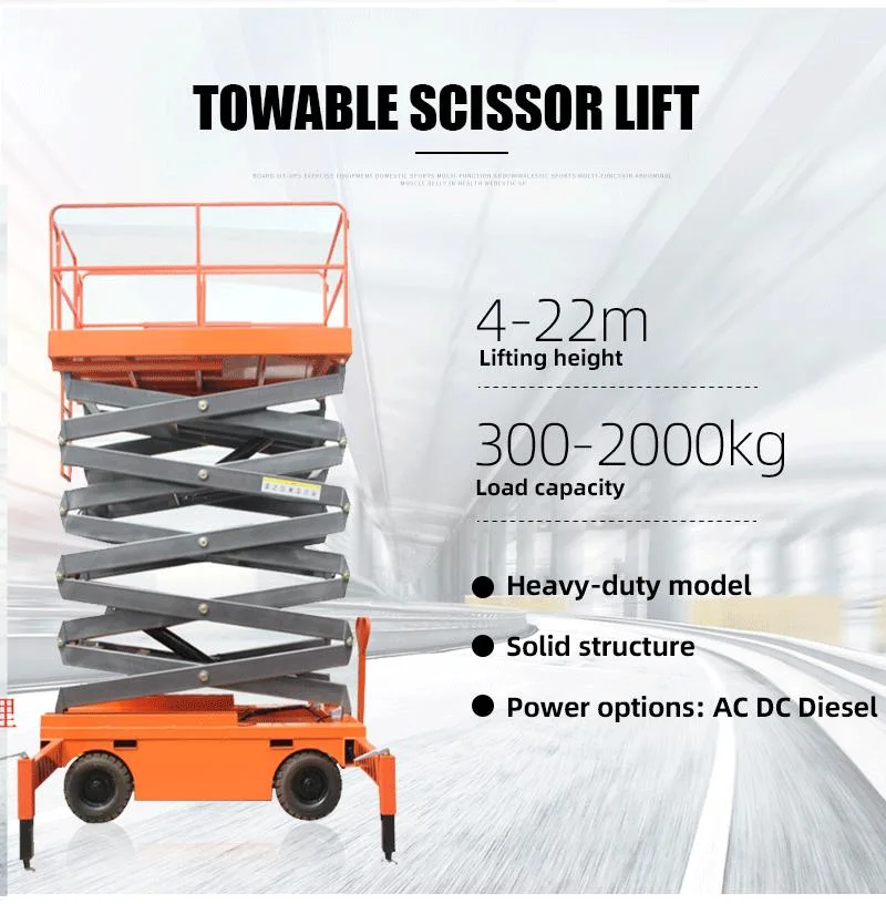 Hydraulic Electric Mobile Scissor Telescopic Articulate Boom Mast Man Lift Aerial Working Platform Lifting Equipment