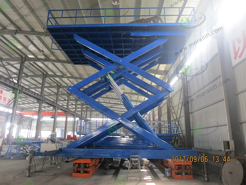 Used Heavy Loading Stationary Hydraulic Scissor Lift Table