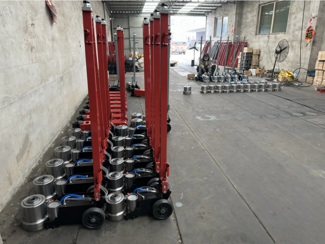 30ton Pneumatic Air Hydraulic Jack Truck/Bus Lift Trolley Jack Air Pressure Heavy Duty Car Trailer Jack with Foldable Handle