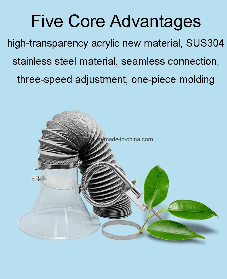 Thickened Transparent Solder Smoking Cover Bellmouth Assembly Line Smoking Suction Exhaust