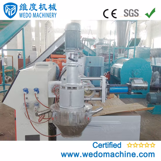 Machine de granulation en plastique de petit prix de granulateur en plastique de machines de Wedo la plus populaire Film PP PE Pelletizing Machine