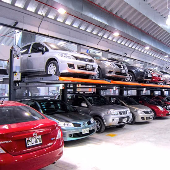 Le CE a approuvé l'ascenseur mécanique de stationnement de voiture de courrier de l'empileur hydraulique de voiture 2