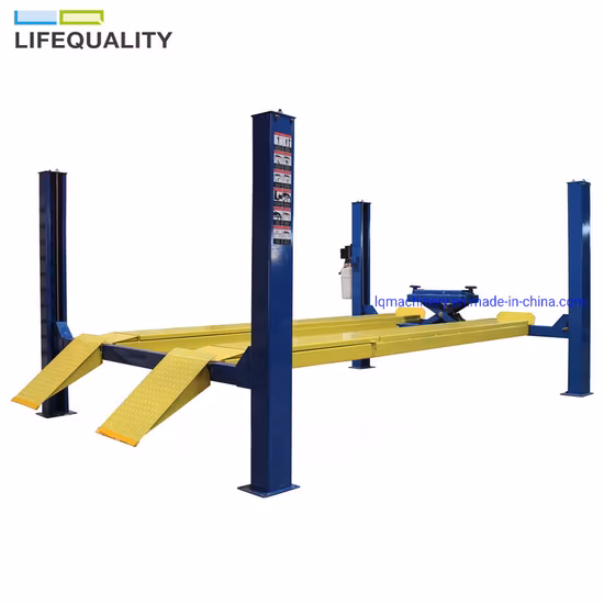 China Car Auto Alignement des roues 4 Ascenseur de voiture à quatre colonnes